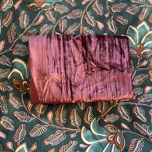 West Elm Lush Crinkle Velvet King Sham (1) Merlot